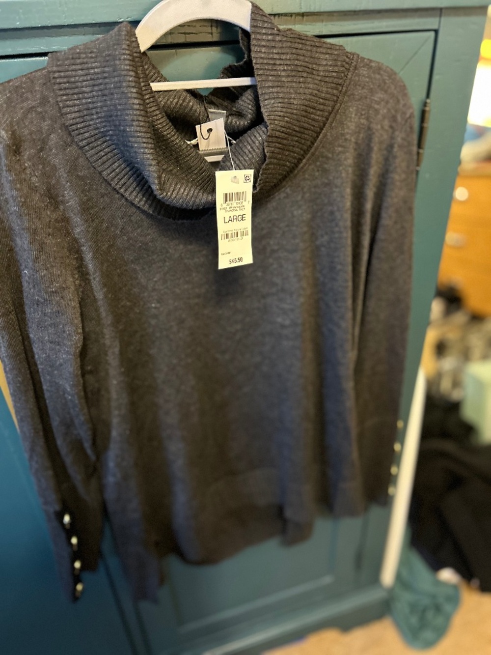 NWT lightweight grey sweater